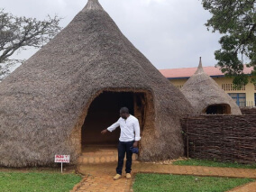 A picture of a mudhouse